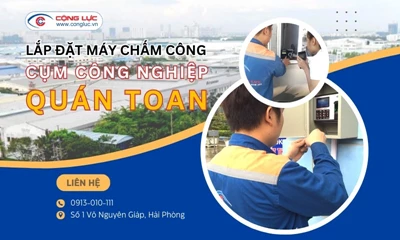Lắp máy chấm công tại CCN Quán Toan, Hồng Bàng, Hải Phòng